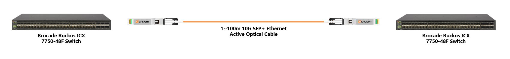 Brocade Switch links：10G  to 10G