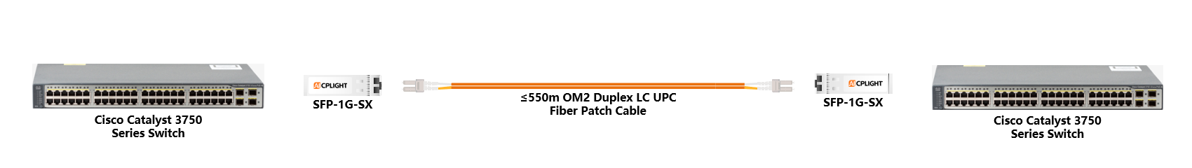 Cisco Catalyst Switch links：1G SFP to 1G SFP