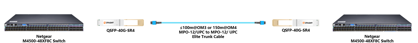 Netgear Switch links：25G SFP28 to 25G SFP28