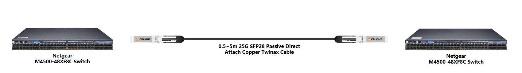 Netgear Switch links：25G To 25G