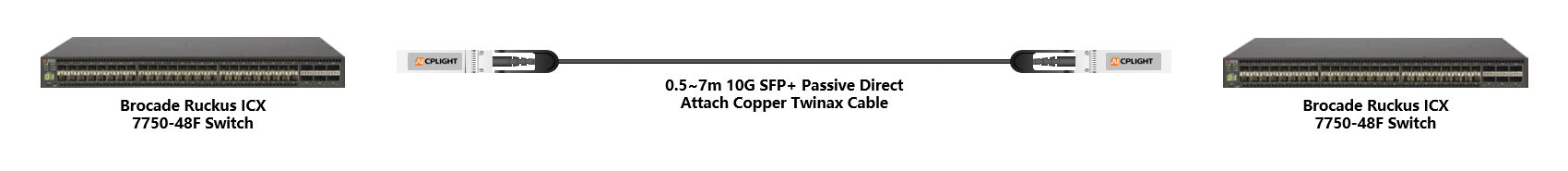 Brocade Switch links：10G  to 10G