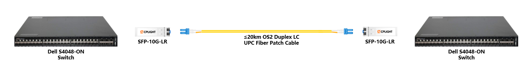 Dell Switch links：10G SFP+ to 10G SFP+