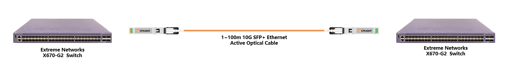 Extreme Switch links：10G  to 10G