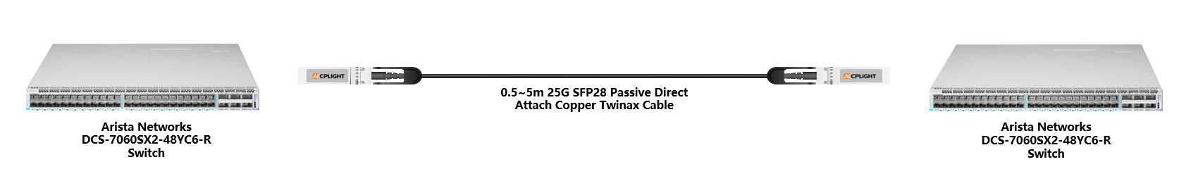 Arista Switch links：25G To 25G