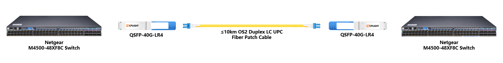 Netgear Switch links：25G SFP28 to 25G SFP28