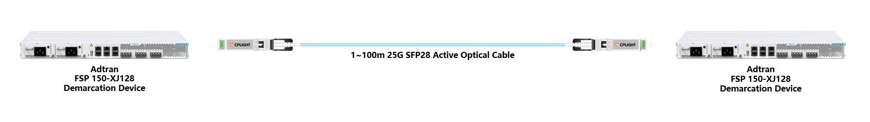 Adtran Device links：25G To 25G