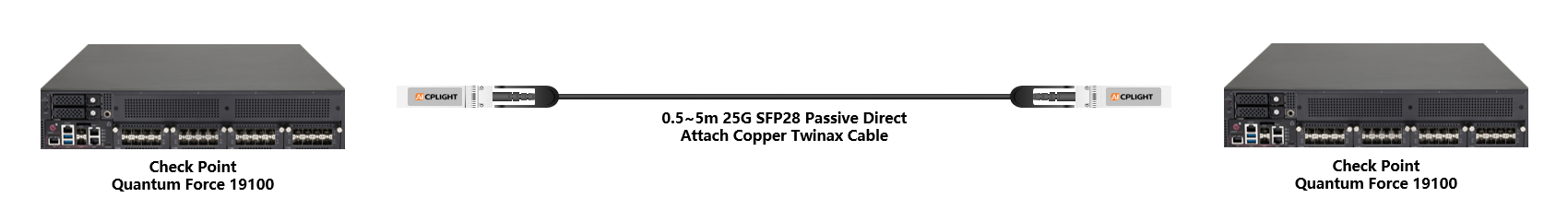 Check Point Switch links：25G To 25G