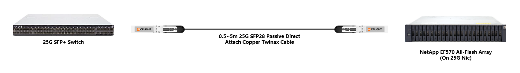 NetApp  Server to Switch links：25G To 25G