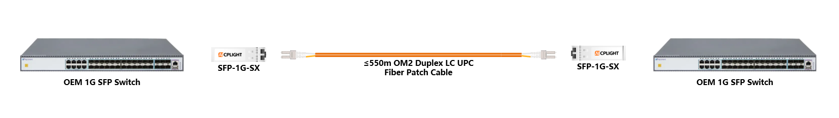 OEM Switch links：1G SFP to 1G SFP