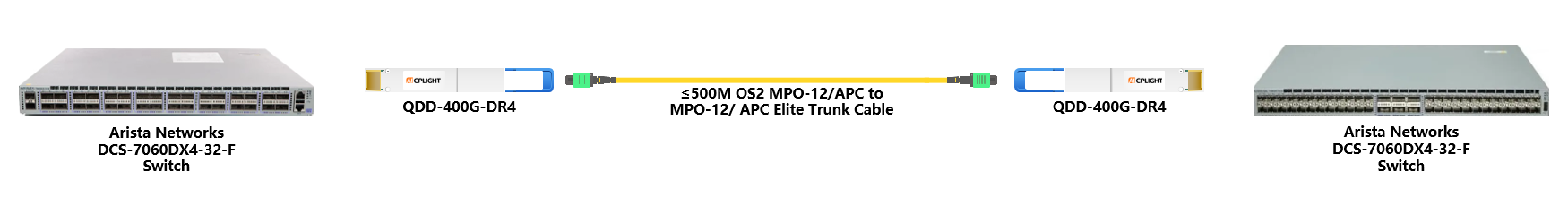 Arista Switch links：400G QSFP-DD to 400G QSFP-DD