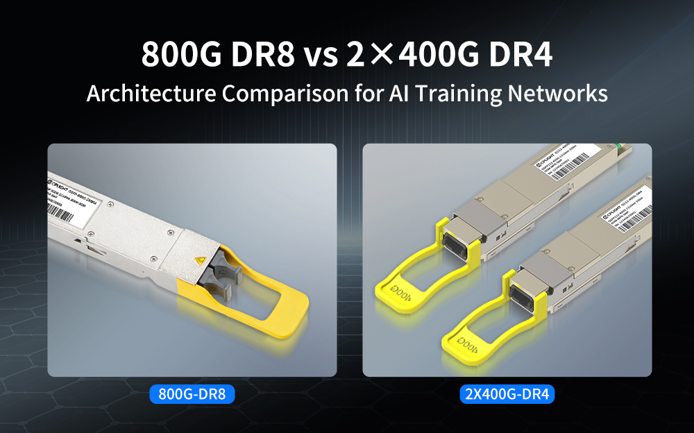 800G DR8 vs 2×400G DR4: Architecture Comparison for AI Training Networks