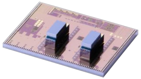 800G SiPh optical module PIC photonic integrated chip architecture diagram