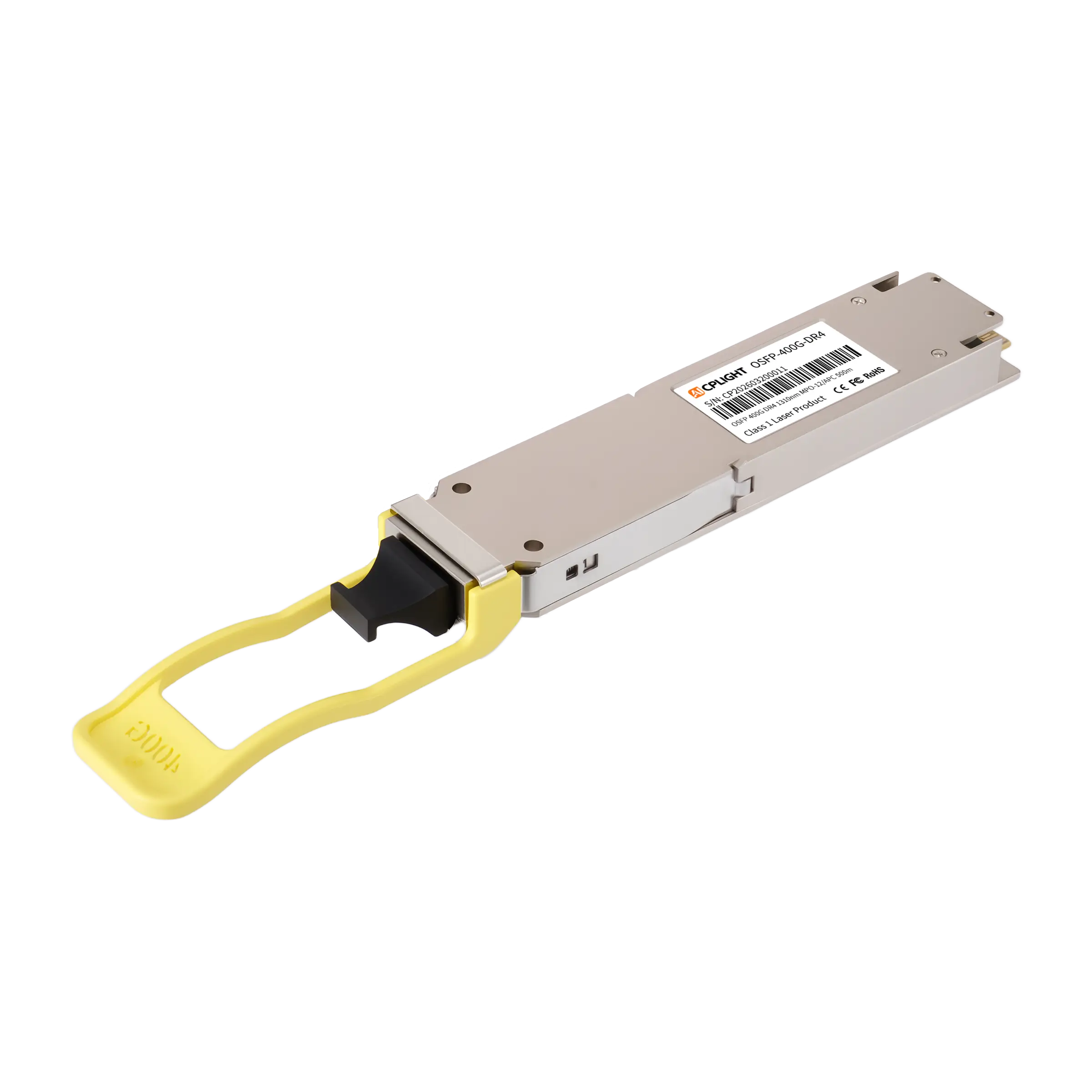 400GBASE-DR4 OSFP Flat Top PAM4 1310nm 500m DOM MPO-12/APC SMF Ethernet Optical Transceiver Module