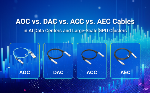 AOC vs. DAC vs. ACC vs. AEC Cables in AI Data Centers and Large-Scale GPU Clusters