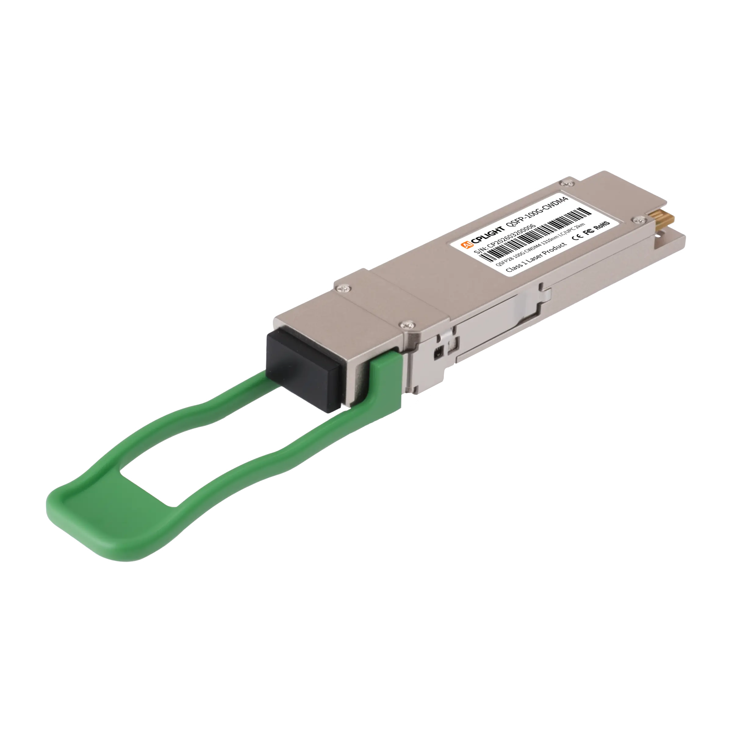 100GBASE-CWDM4 QSFP28 100G 1310nm 2km DOM Duplex LC/UPC SMF Transceiver Module