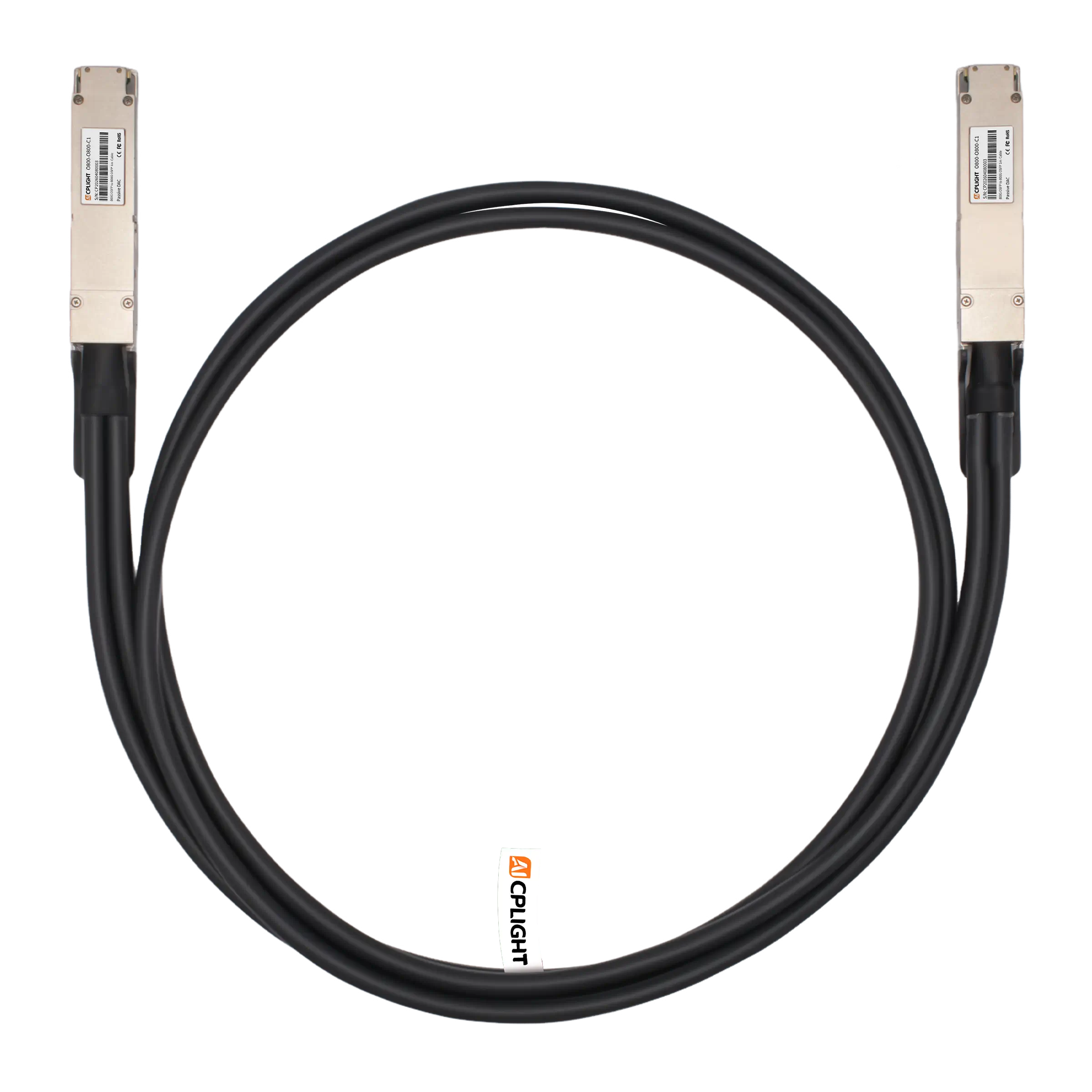 800G OSFP Finned Top Passive DAC, 1m (3ft)