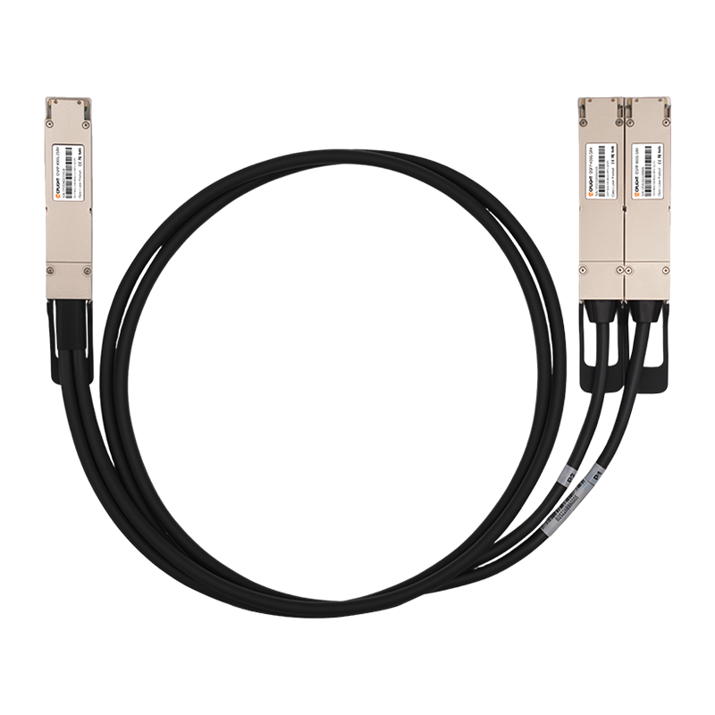 800G OSFP Finned Top to 2x 400G QSFP112 Passive Breakout DAC, 1.5m(5ft)