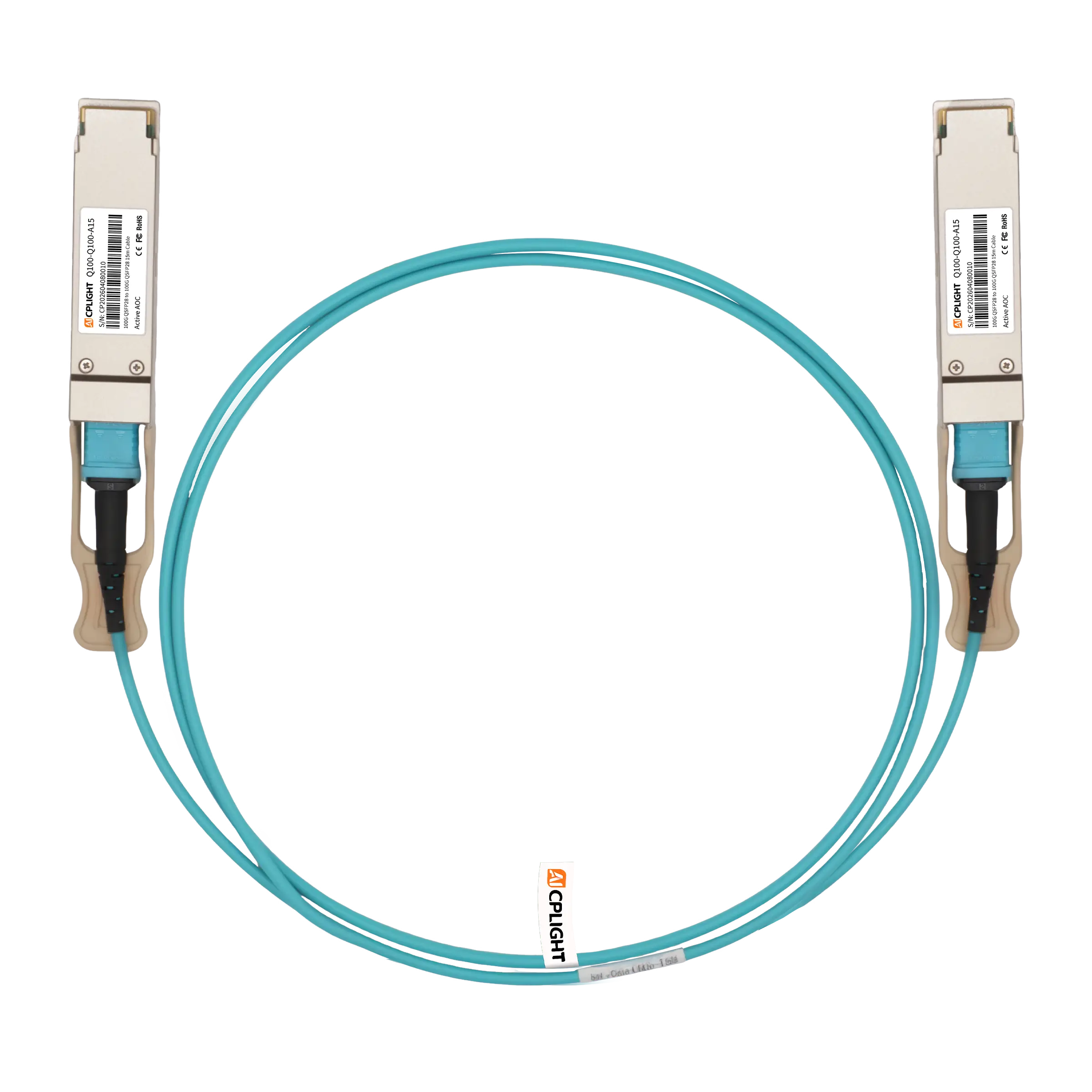 100G QSFP28 AOC, 100m (328ft)