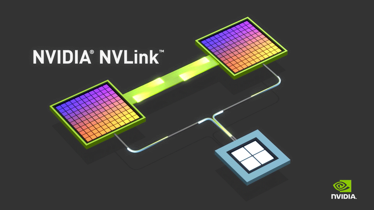 Connecting two NVIDIA® graphics cards with NVLink enables scaling of memory and performance to meet the demands of your largest visual computing workloads.