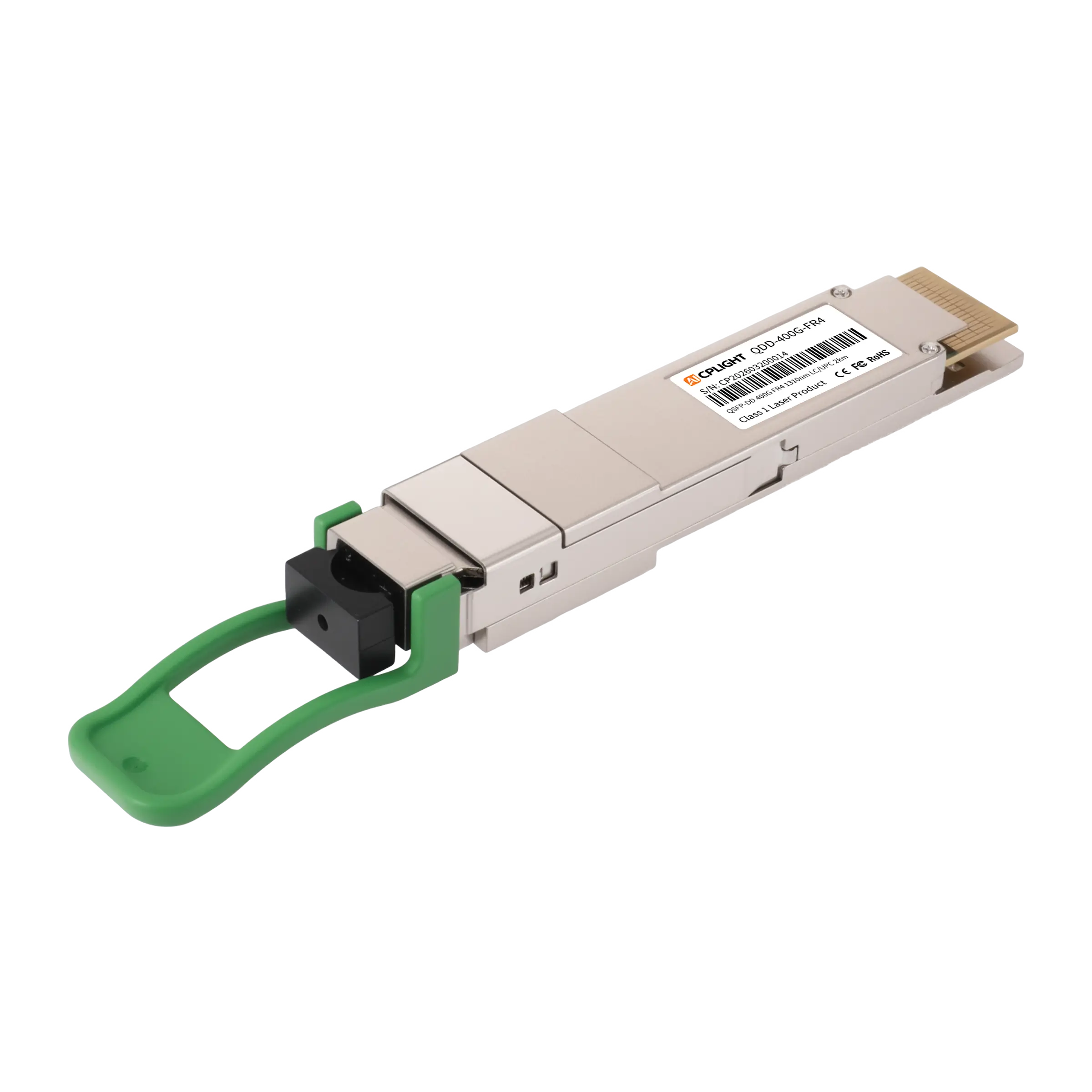 400GBASE-FR4 QSFP-DD PAM4 1310nm 2km DOM Duplex LC/UPC SMF Optical Transceiver Module