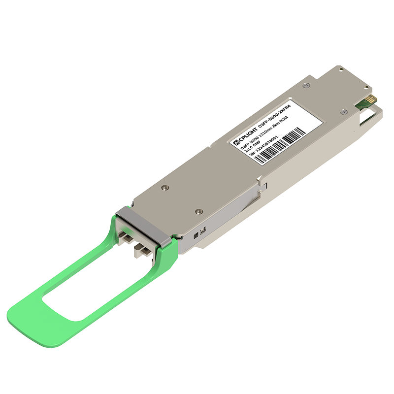 Juniper Compatible 800G OSFP Finned Top OSFP 2x FR4 2km 1310nm Dual LC/UPC, Finned Top