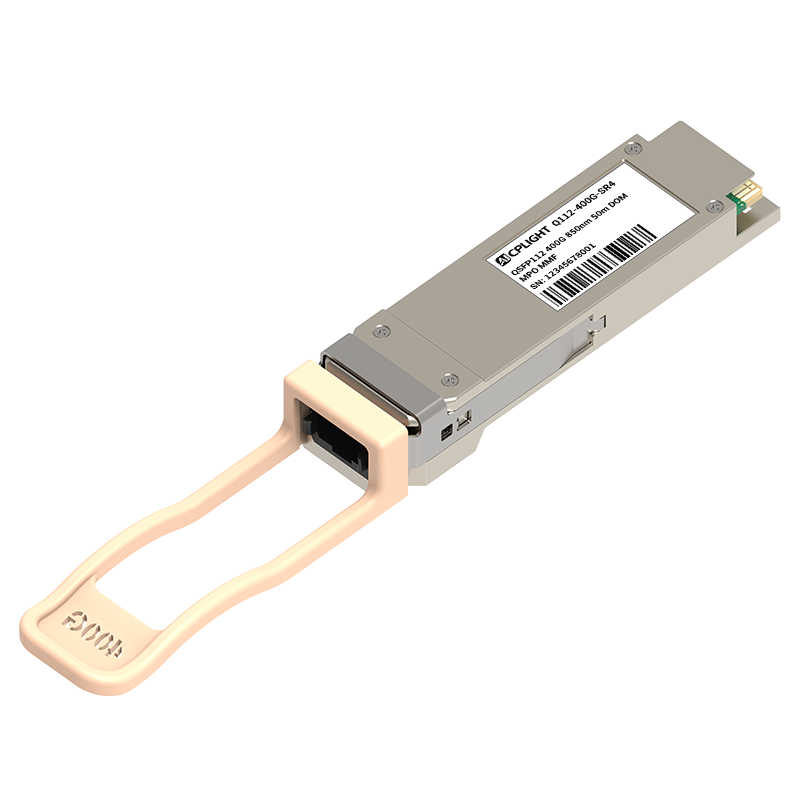 NVIDIA/Mellanox MMA1Z00-NS400(980-9I693-00NS00) Compatible 400GBASE-SR4 QSFP112 PAM4 850nm 50m DOM MPO-12/APC MMF InfiniBand NDR Optical Transceiver Module