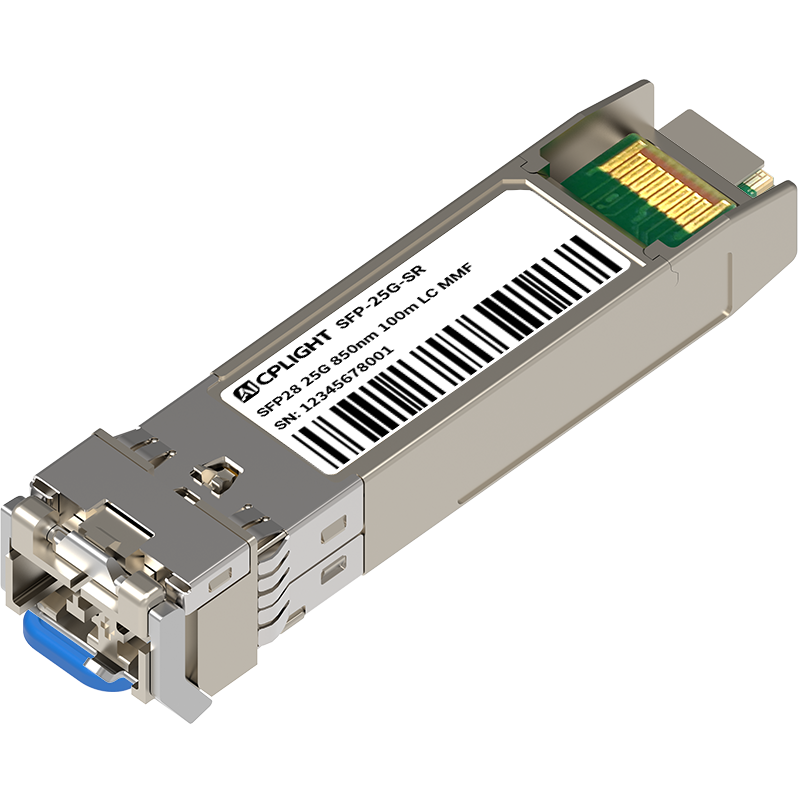 Chelsio Compatible 25GBASE-SR SFP28 25G 850nm 100m Duplex LC/UPC MMF Transceiver Module