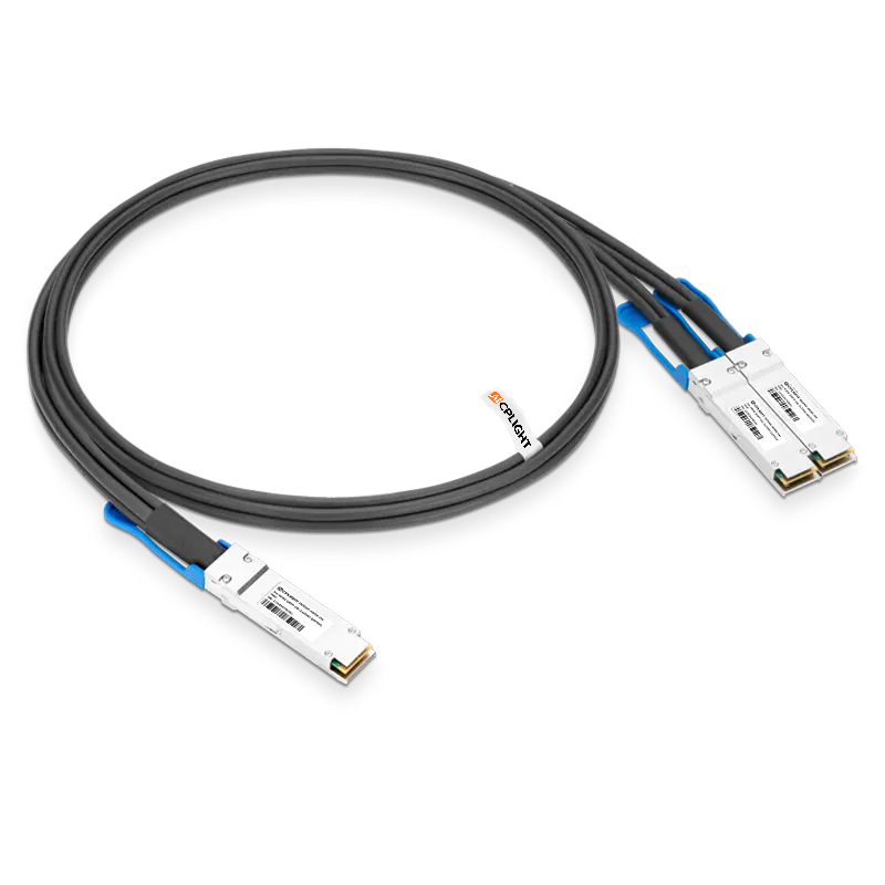 2.5m(8ft) HPE Aruba Compatible 400G QSFP-DD to 2x 200G QSFP56 Ethernet Passive Direct Attach Copper Breakout Cable
