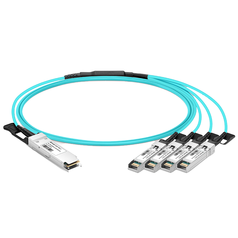 Ubiquiti Compatible 100G QSFP28 to 4x25G SFP28 AOC, 30m (98ft)