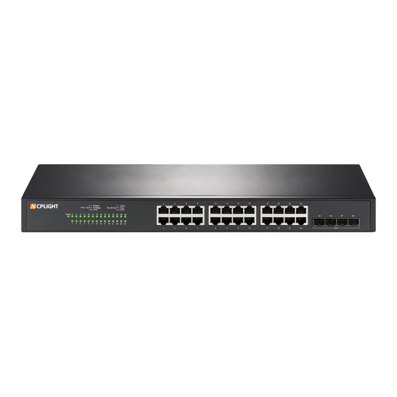 E1000PL-24P2X, 24 x 1Gb RJ45, 2 Gigabit Uplink Ports, 2 x 1G SFP, L2 Managed Switch