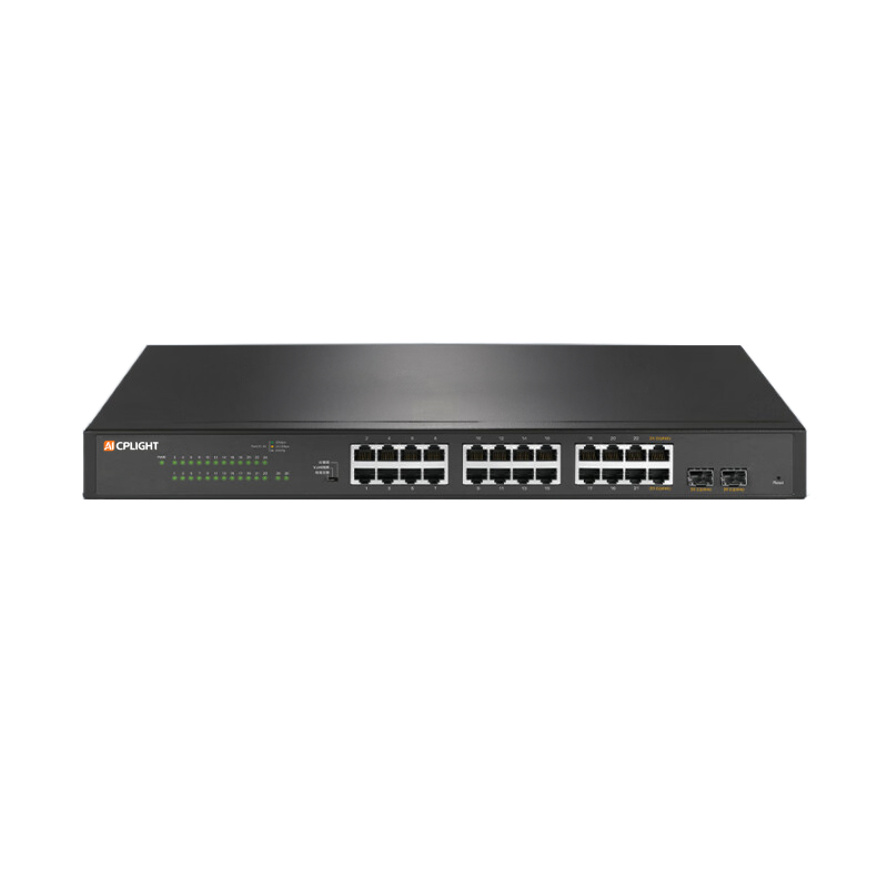 E1000P-24P, 24 x 1Gb RJ45, 2 Gigabit Uplink Ports. L2 Unmanaged Switch