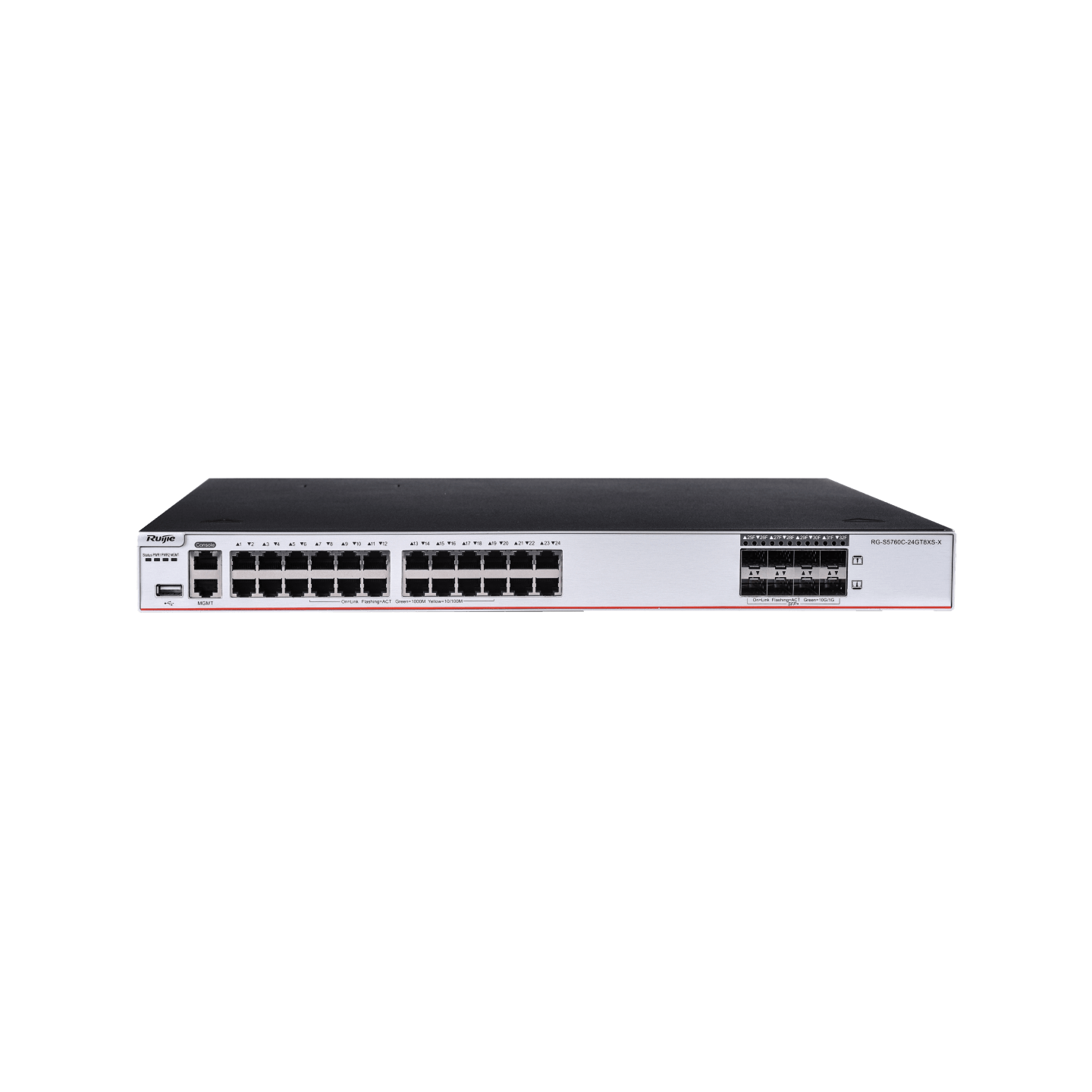 RG-S5760C-24GT8XS-X 24-Port Layer 3 Enterprise-Class Core or Aggregation Switch, 8-Port 10GE Uplink