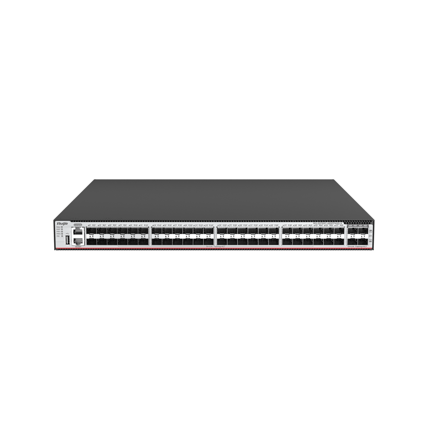 RG-S5760C-48SFP4XS-X 48-Port Layer 3 Enterprise-Class Core or Aggregation Switch, 4-Port 10GE Uplink