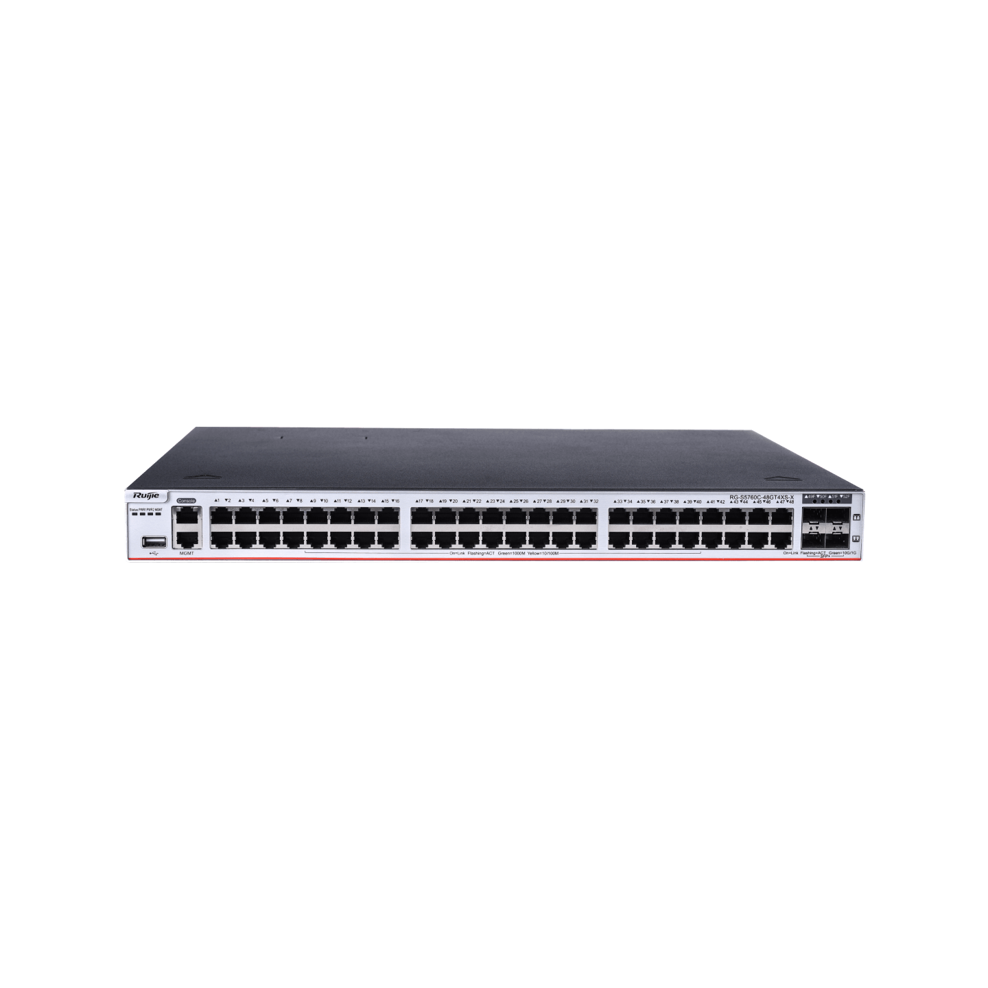 RG-S5760C-48GT4XS-X 48-Port Layer 3 Enterprise-Class Core or Aggregation Switch, 4-Port 10GE Uplink
