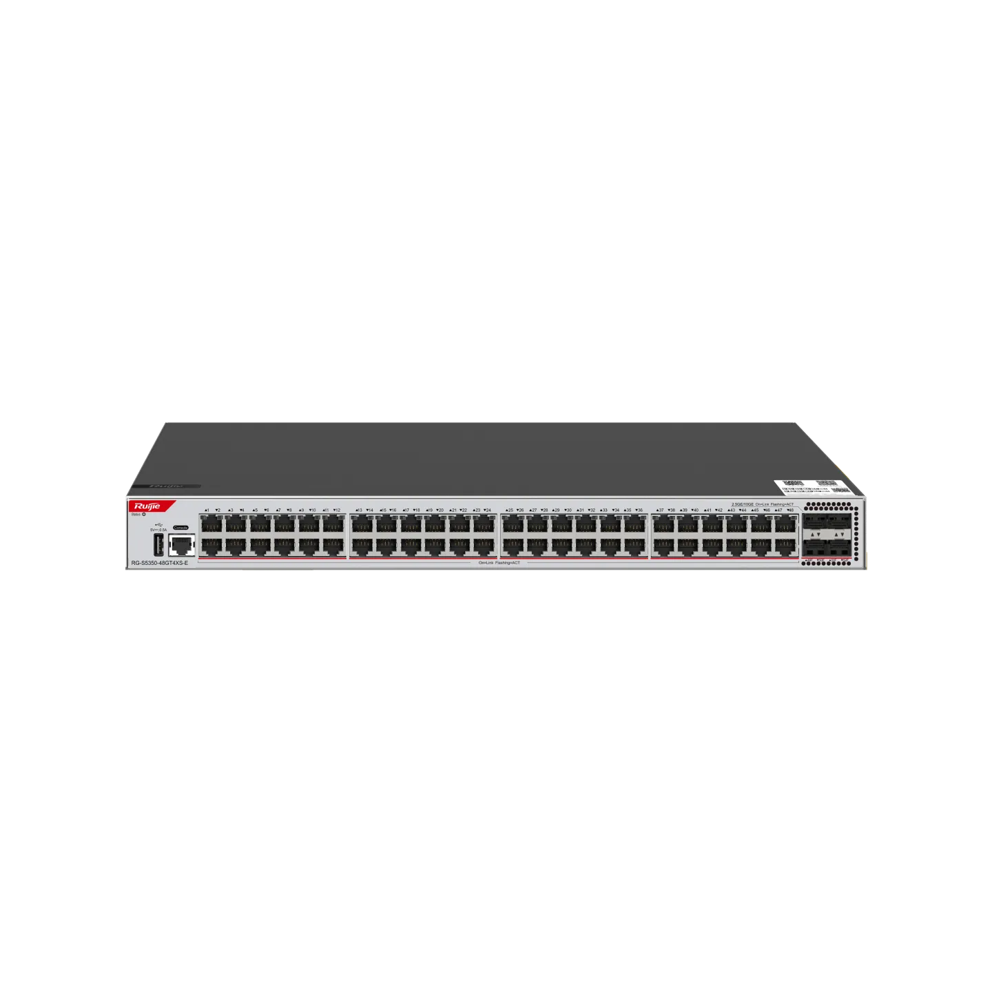 RG-S5350-48GT4XS-E 48-Port GE Layer 3 Managed Access Switch, 4-Port 10GE Uplink