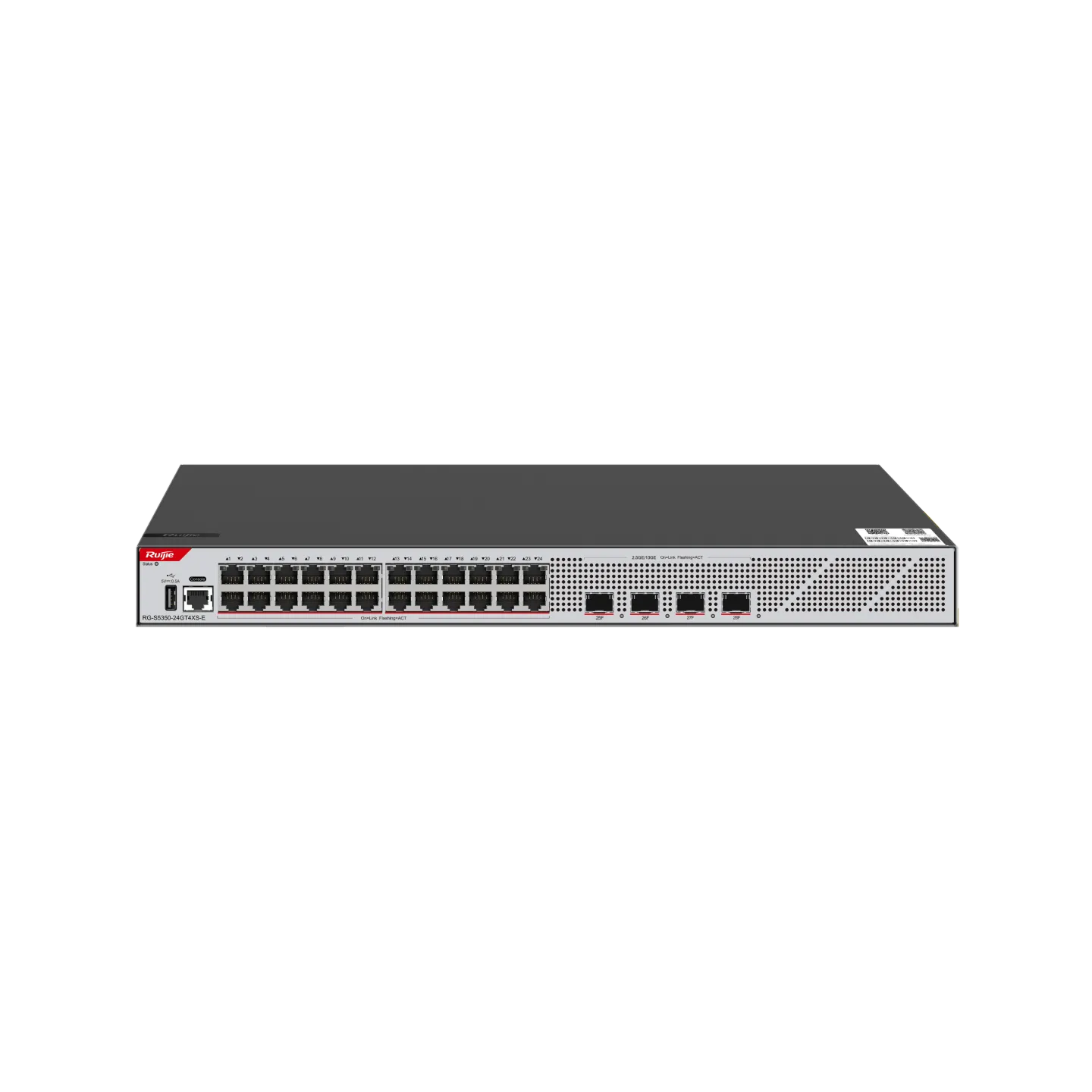 RG-S5350-24GT4XS-E 24-Port GE Layer 3 Managed Access Switch, 4-Port 10GE Uplink