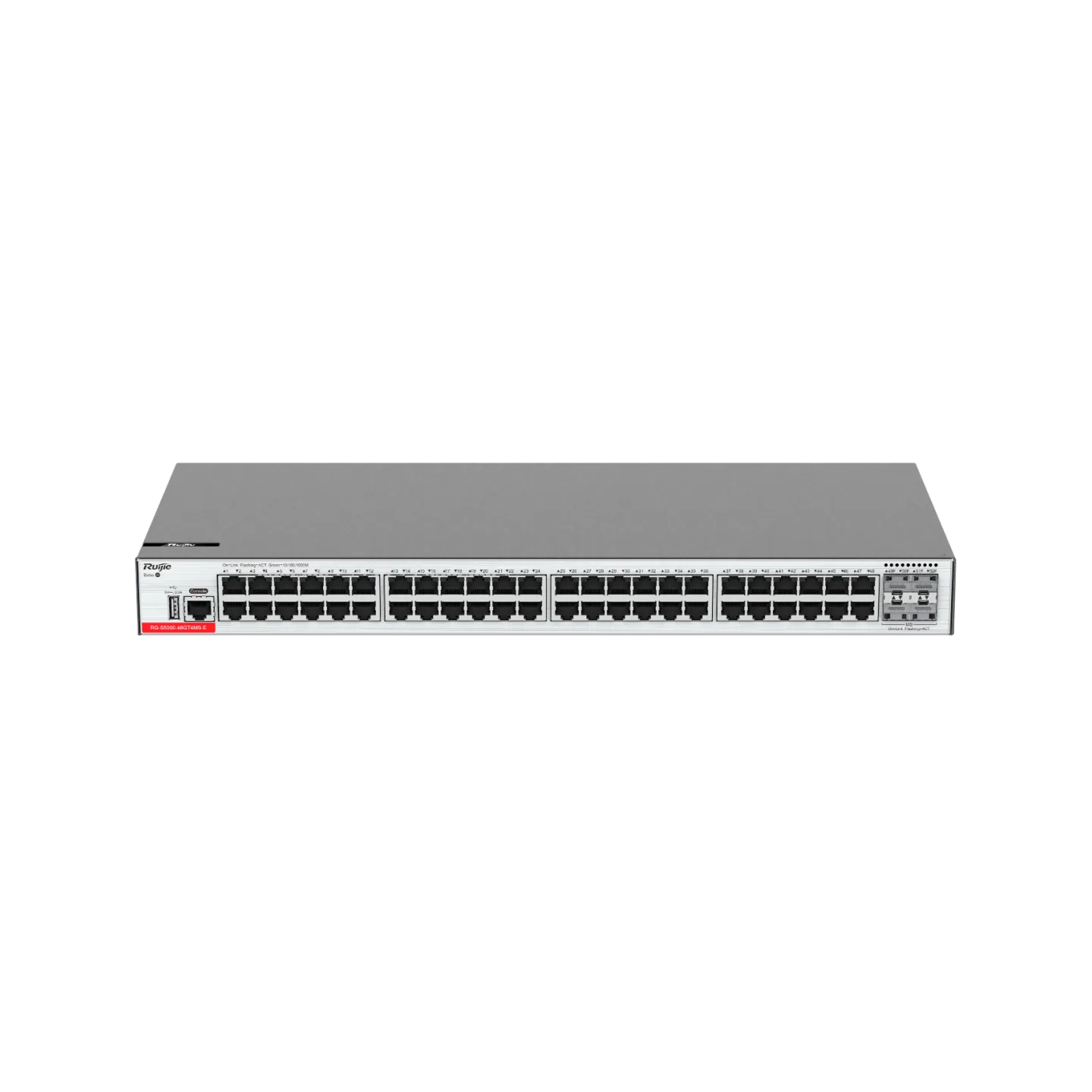 RG-S5000-48GT4MS-E 48-Port Gigabit Layer 2+ Managed Switch with Four 2.5GE Uplink SFP Ports