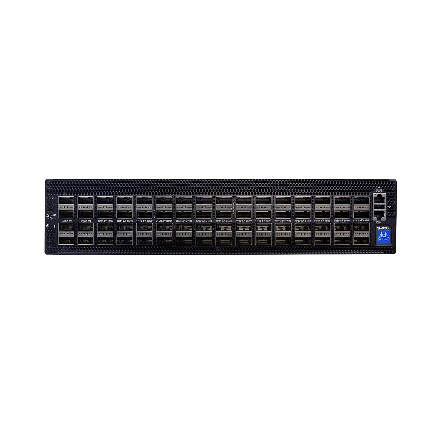 NVIDIA MSN4600-CS2FC Mellanox Spectrum-3 Based 100GbE 2U Open Ethernet Switch with Cumulus Linux, 64 QSFP28 Ports, 2 Power Supplies (AC), x86 CPU, Standard Depth, P2C Airflow, Rail Kit