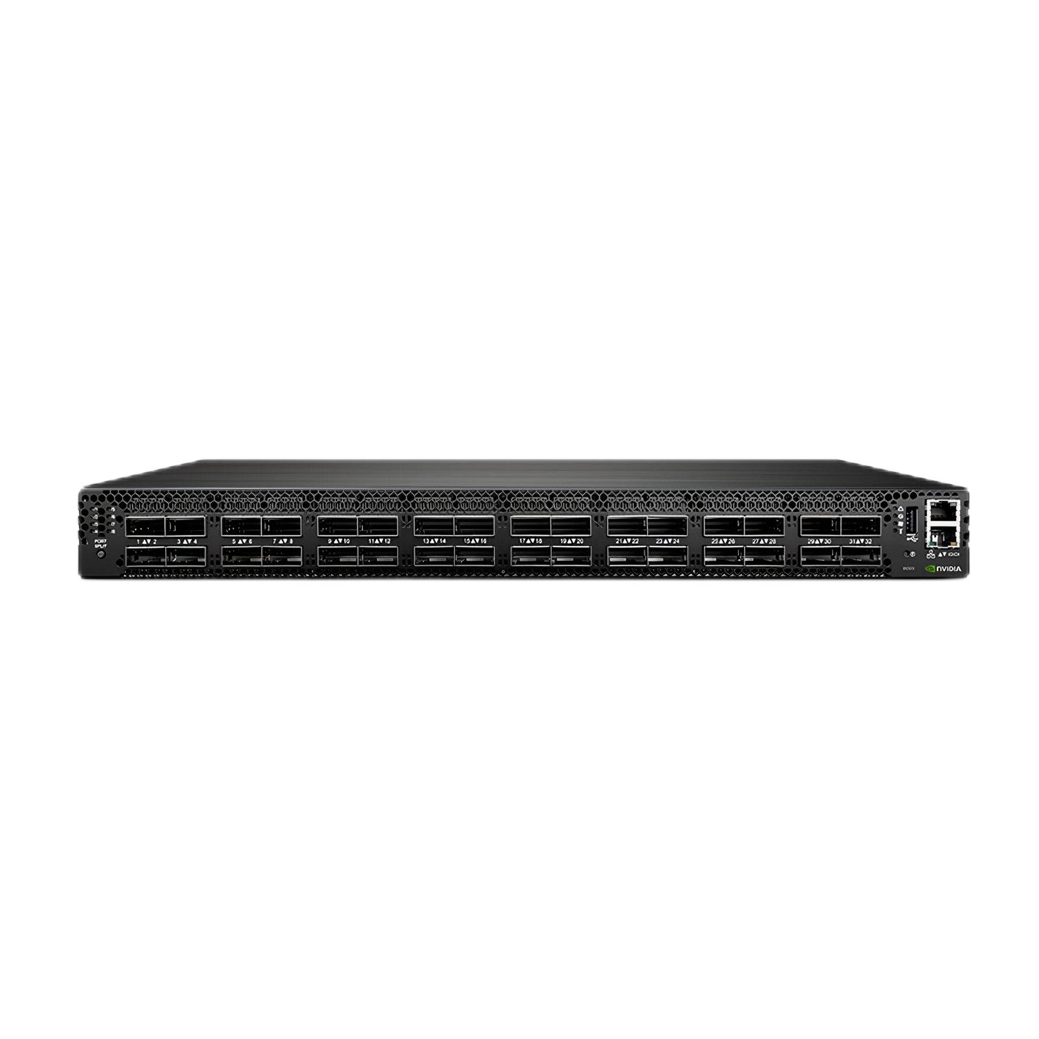 NVIDIA MSN4700-WS2F Mellanox Spectrum-3 Based 400GbE 1U Open Ethernet Switch with Onyx, 32 QSFPDD Ports, 2 Power Supplies (AC), x86 CPU, Standard Depth, P2C Airflow, Rail Kit