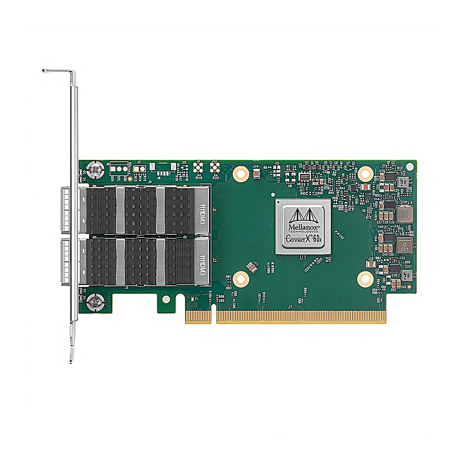 NVIDIA MCX623106AN-CDAT Mellanox ConnectX®-6 Dx EN Adapter Card, 100GbE, Dual-port QSFP56, PCIe 4.0 x16, No Crypto, Tall Bracket