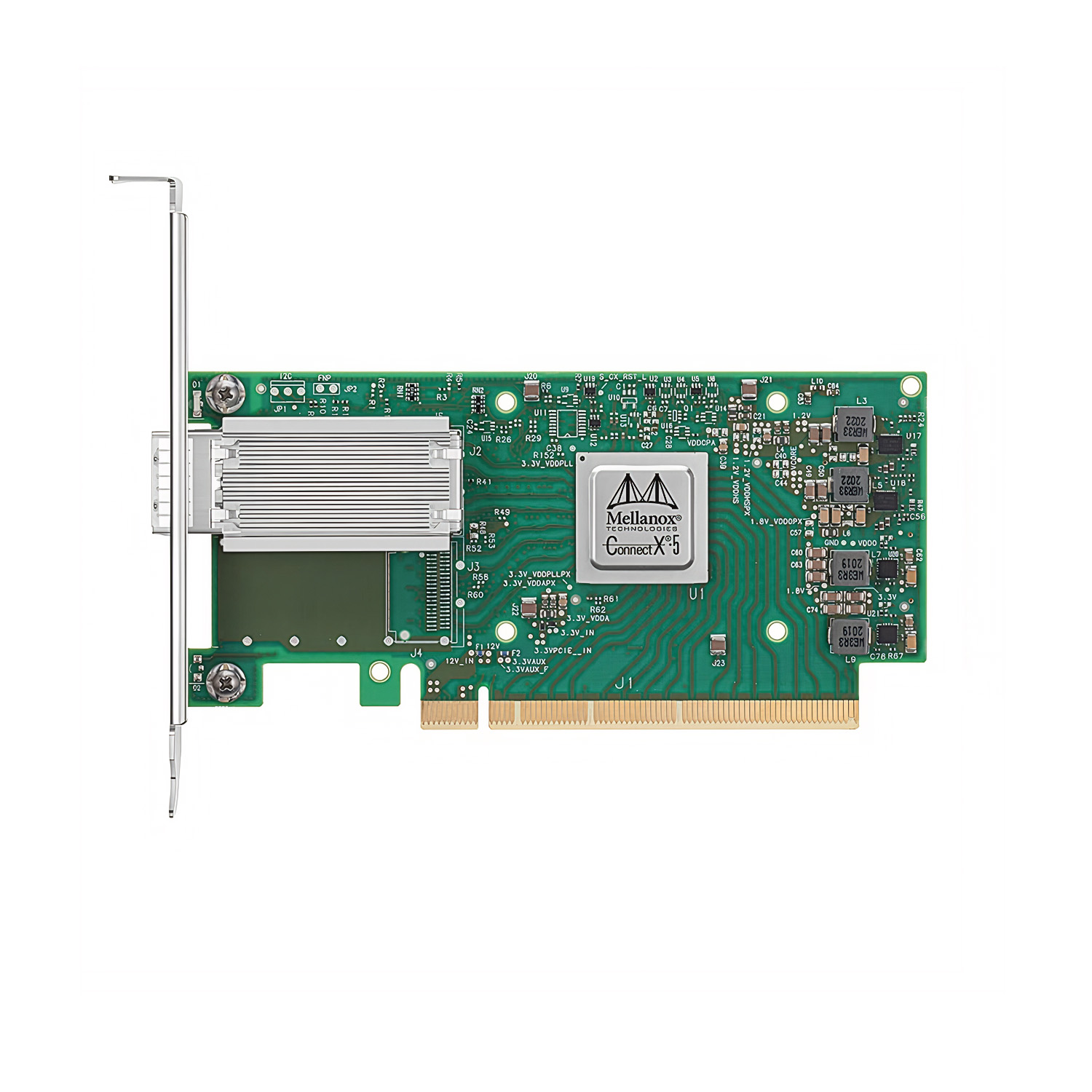 NVIDIA MCX515A-CCAT Mellanox ConnectX®-5 EN Network Interface Card, 100GbE Single-port QSFP28, PCIe Gen 3.0 x16, Tall Bracket