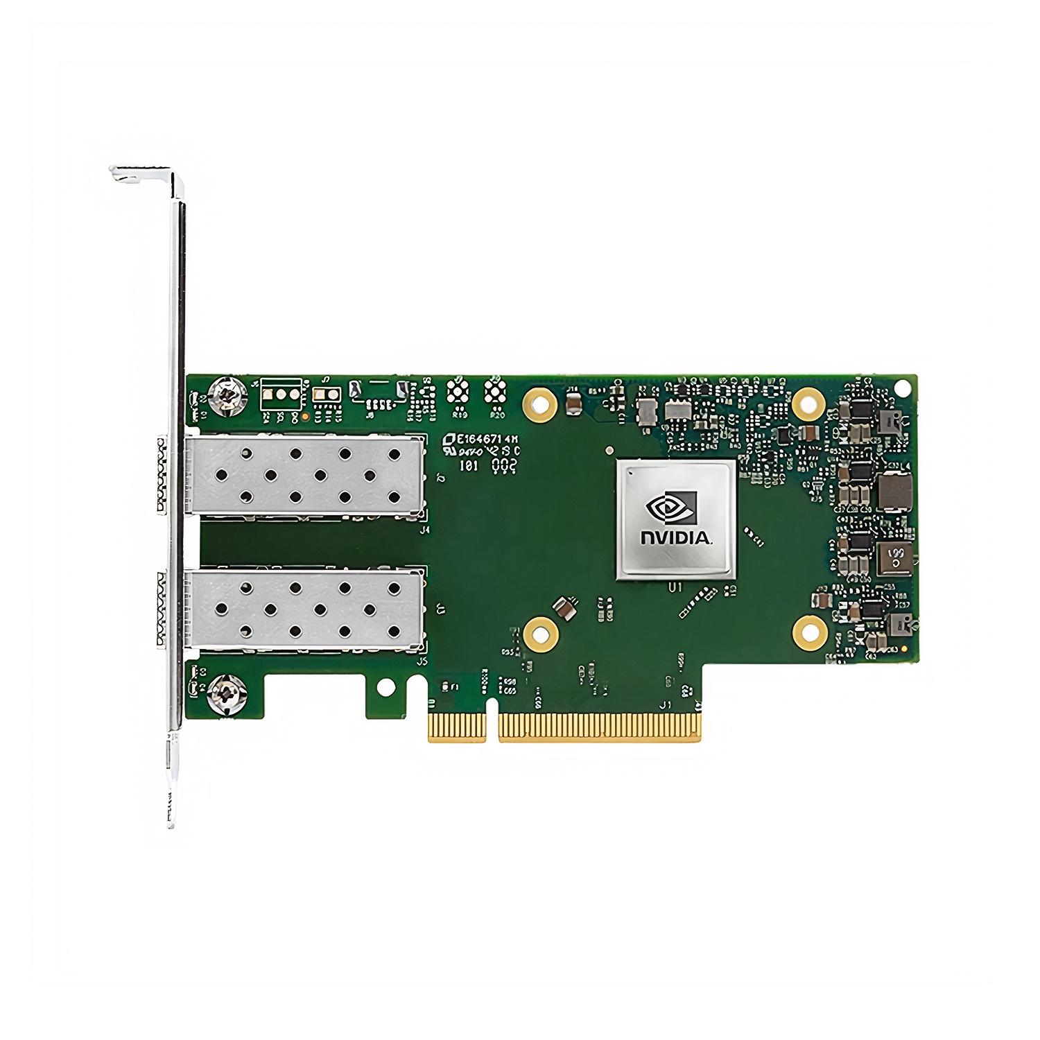 NVIDIA MCX621102AC-ADAT Mellanox ConnectX®-6 Dx EN Adapter Card, 25GbE, Dual-port SFP28, PCIe 4.0 x8, Crypto and Secure Boot, Tall Bracket