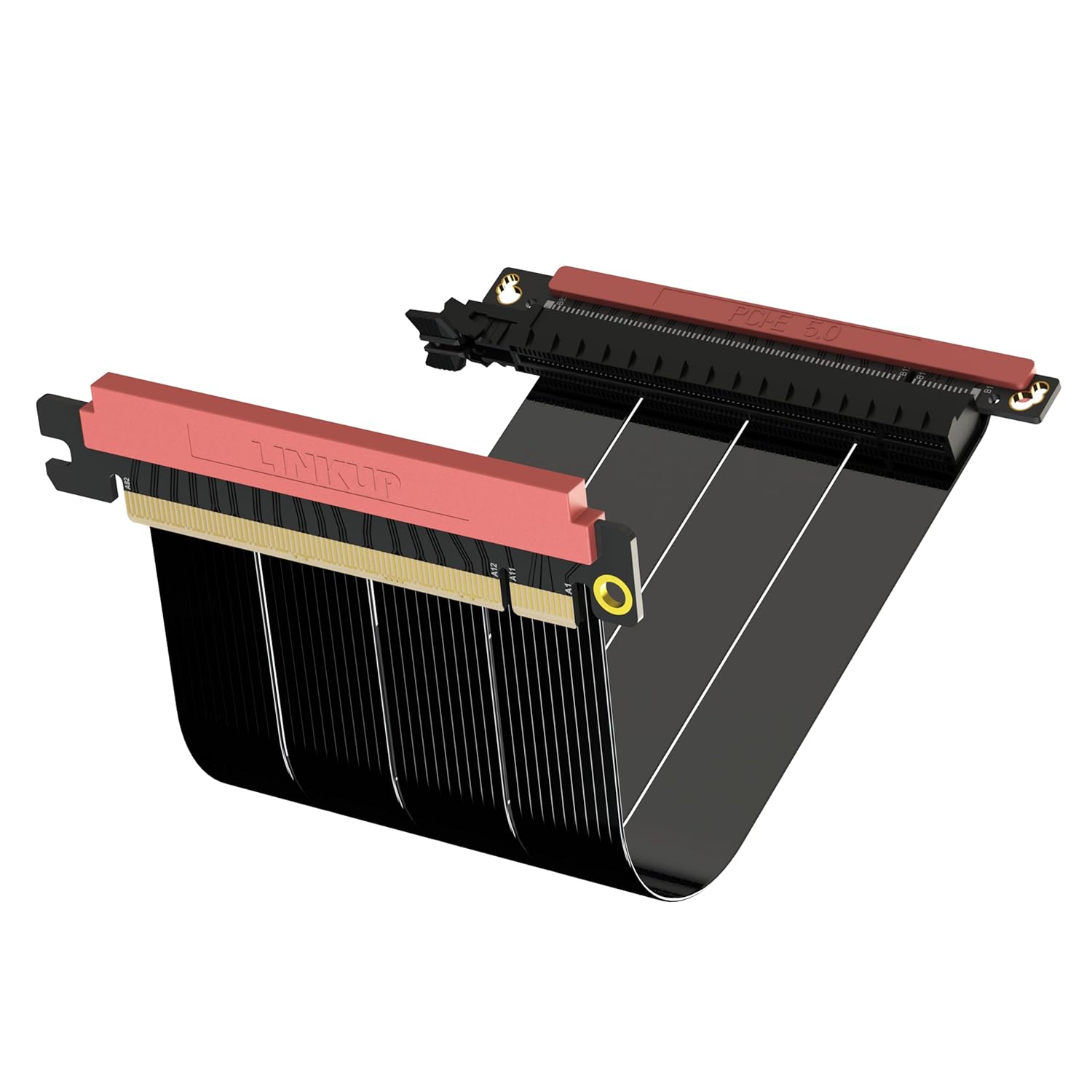 LINKUP - AVA5 PCIE 5.0 Riser Cable | RTX5090 RX9070 GPU Ready | x16 128GB/s Speed | Compatible with PCIe 4.0